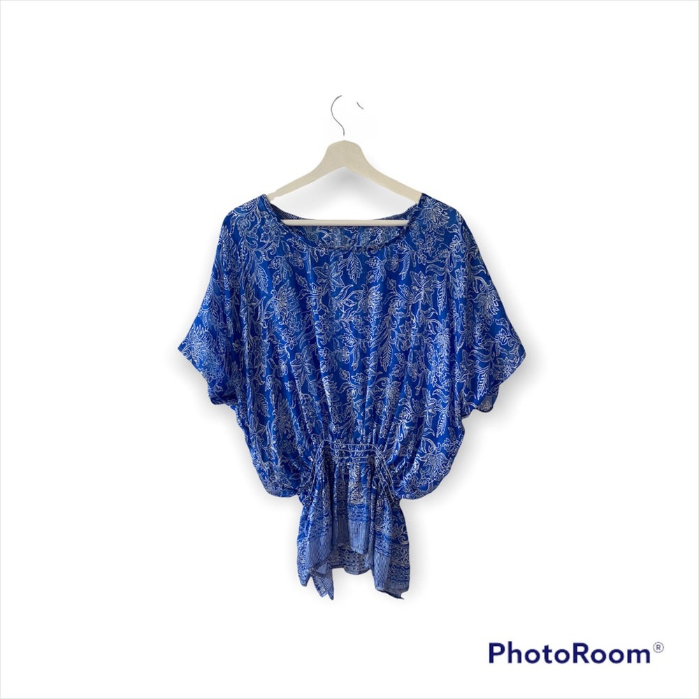 100% silk casual top